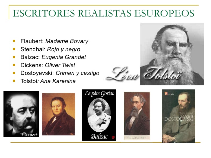 Escritores realistas europeos