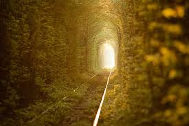 túnel con vías estrechas